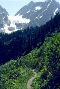 Looking toward Magic Mountain from the Cascade Pass trail