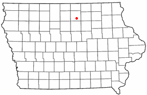 Location of Rockwell, Iowa