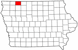 Image:Map of Iowa highlighting Dickinson County.png