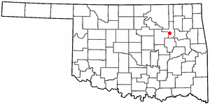 Location of Jenks, Oklahoma