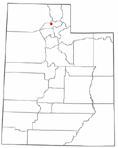 Location of North Ogden, Utah
