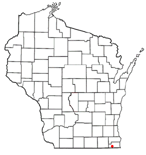 Location of Salem, Wisconsin