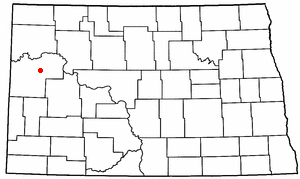 Location of Watford City, North Dakota