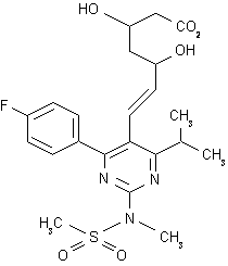 Rosuvastatin chemical structure
