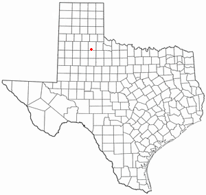 Location of Roaring Springs, Texas