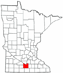 Image:Map of Minnesota highlighting Blue Earth County.png