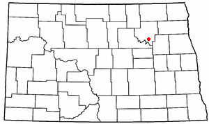 Location of Crary, North Dakota