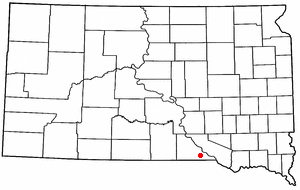 Location of Bolivia, South Dakota