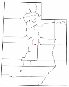 Location of Spring City, Utah