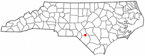 Location of Shannon, North Carolina