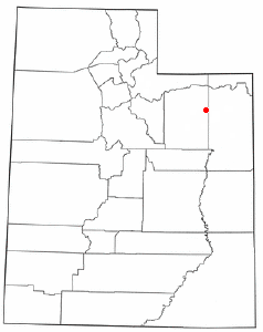 Location of Neola, Utah