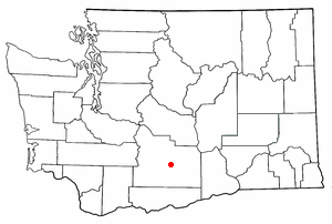 Location of Harrah, Washington