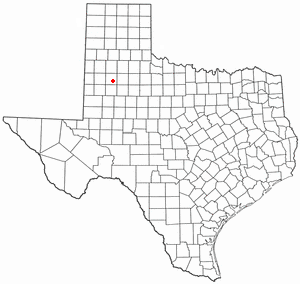 Location of Slaton, Texas