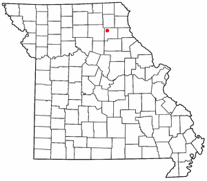 Location of Leonard, Missouri