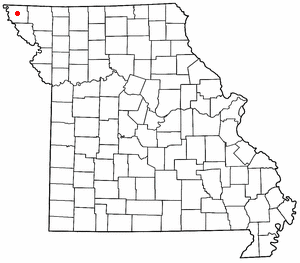 Location of Tarkio, Missouri