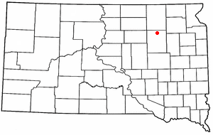 Location of Brentford, South Dakota