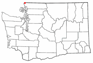 Location of Blaine, Washington
