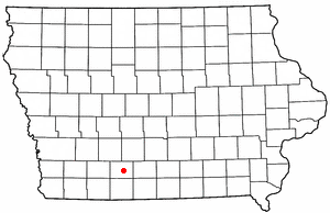 Location of Afton, Iowa