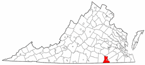 Image:Map of Virginia highlighting Greensville County.png