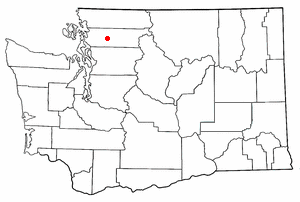 Location of Hamilton, Washington