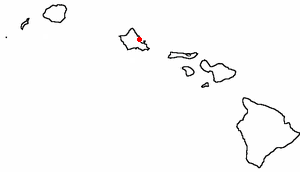 Location of Kahalu'u, Hawaii