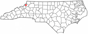 Location of Sugar Grove, North Carolina