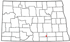 Location of Fredonia, North Dakota