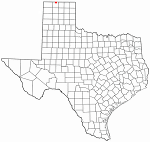 Location of Texhoma, Texas