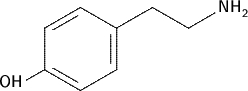 Tyramine (structural formula)