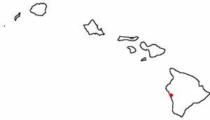 Location of Kealakekua, Hawaii