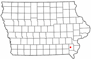 Location of Westwood, Iowa