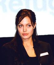 Angelina Jolie at the 2003 World Refugee Day. U.S. State Department photo.