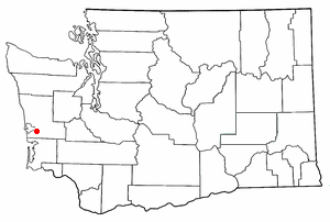 Location of Cosmopolis, Washington