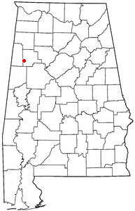 Location of Belk, Alabama