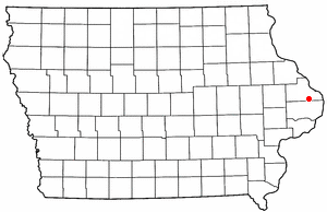 Location of Preston, Iowa