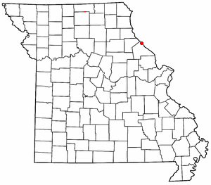 Location of Ashburn, Missouri