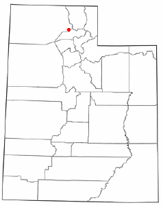 Location of Willard, Utah
