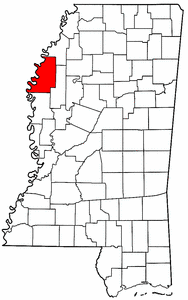 Image:Map of Mississippi highlighting Bolivar County.png