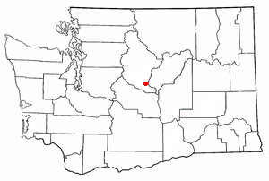 Location of Wenatchee, Washington