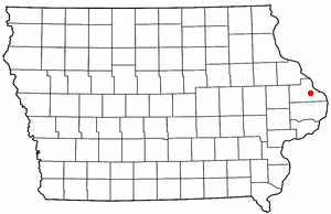 Location of St. Donatus, Iowa