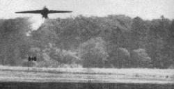 Me 163B-1The wheels used for takeoff can be seen dropping away from the plane
