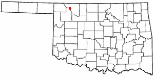 Location of Freedom, Oklahoma