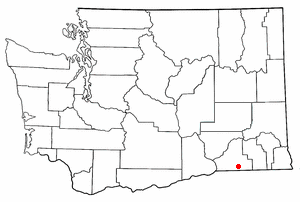 Location of Walla Walla East, Washington