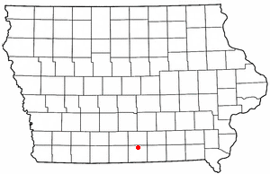 Location of Millerton, Iowa