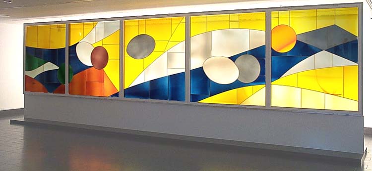 Marcelle Ferron, Untitled (1972). Stained glass. .