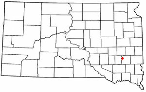 Location of Spencer, South Dakota