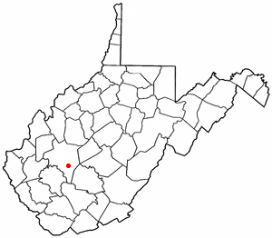 Location of East Bank, West Virginia