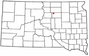 Location of Onaka, South Dakota