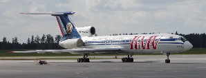 Tu-154M, operated by , at Moscow airport.