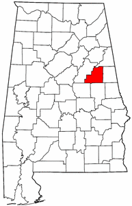 Image:Map of Alabama highlighting Clay County.png